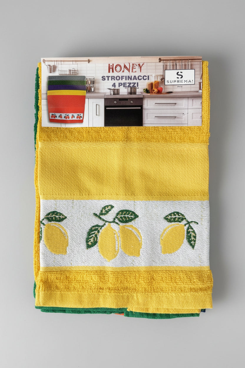 Set 4 Strofinacci Honey