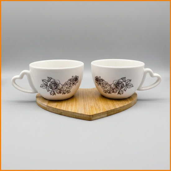 Set 2 tazzine 22018R Linea Rossella