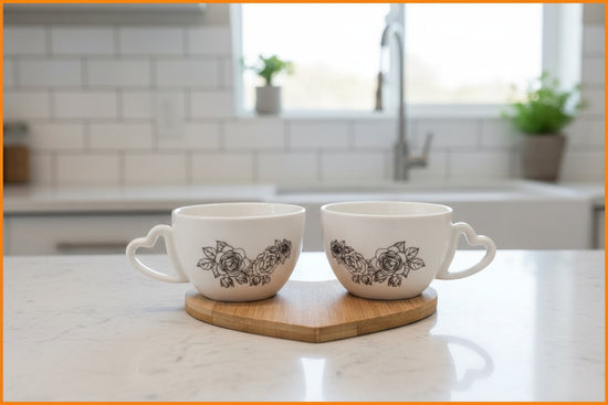 Set 2 tazzine 22018R Linea Rossella